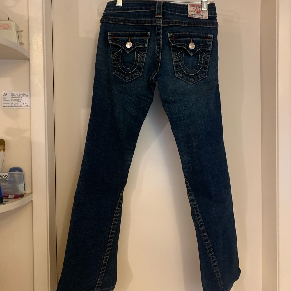 True Religion Dark Blue Denim with Red Label Size 26 - Picture 5 of 8